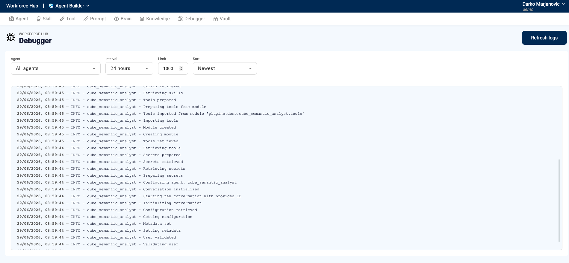 Debug Studio UI