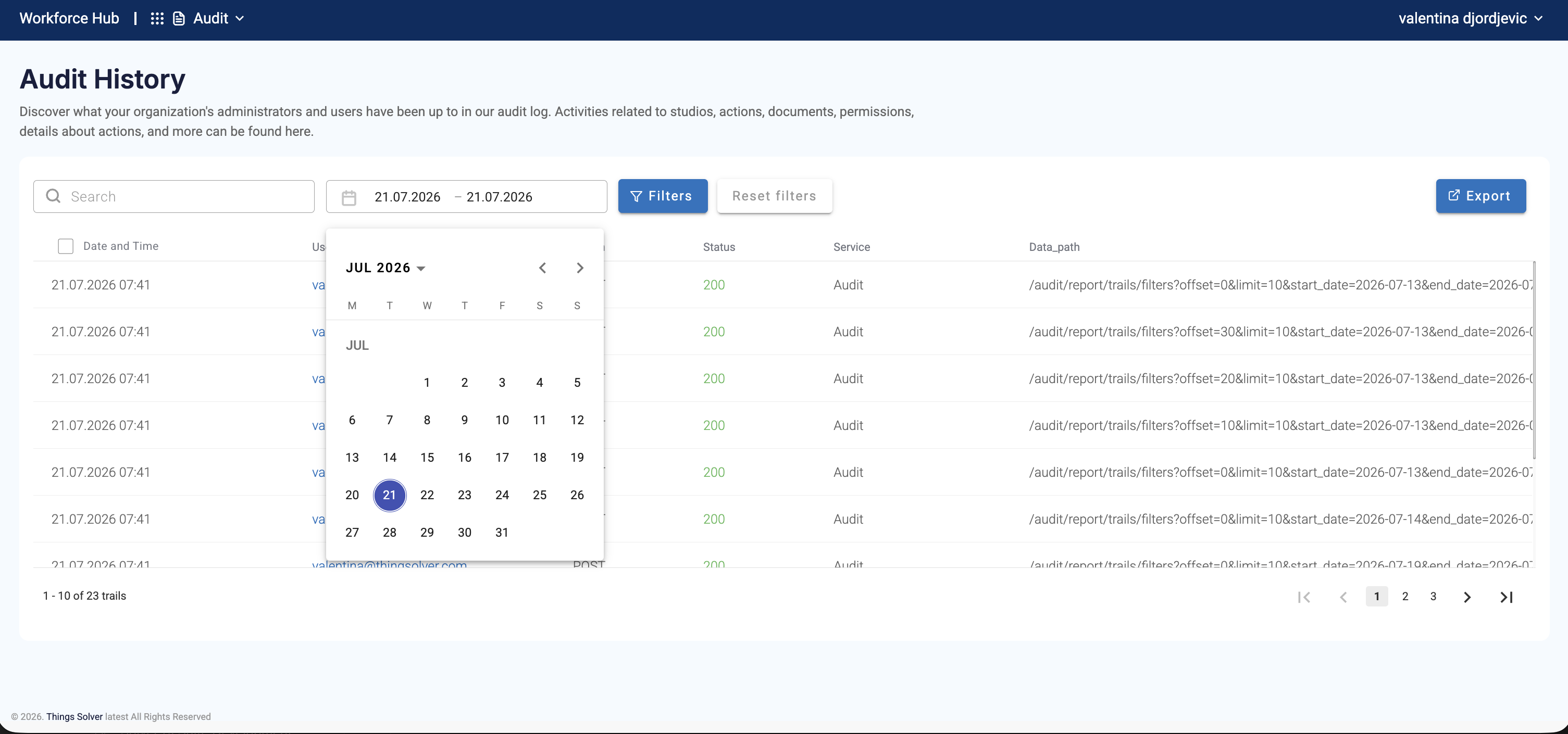 Control Tower: Audit & Compliance Logs